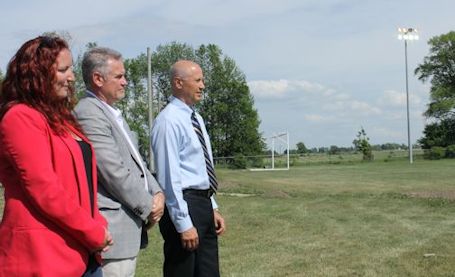 EMC and partners light up adult soccer field in Kincardine