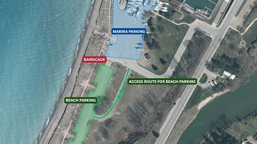 Parking changes at Station Beach in Kincardine