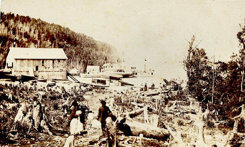 Bruce County Memories: Steam tug, "Prince Alfred," is locked in the ice pack off Tobermory