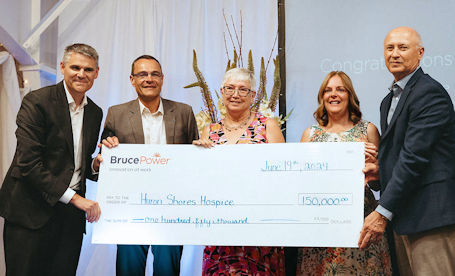 Donation to Huron Shores Hospice caps off retirement for Bruce Power’s Mike Rencheck