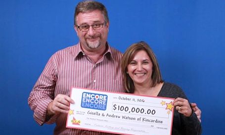 Kincardine couple wins $100,000 on Encore lottery