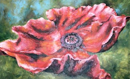 Members work showcased in "Poppies" and "Winter" at Victoria Park Gallery
