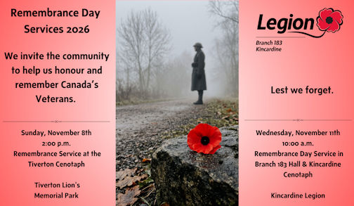 Kincardine Legion Corner