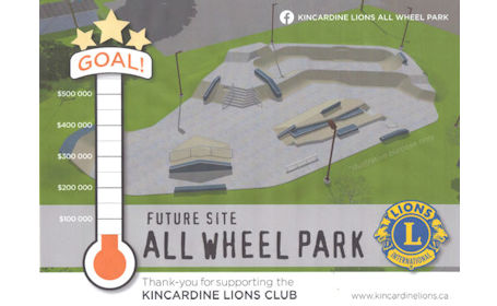 ​Kincardine Lions plan to add All-Wheel Park beside Davidson Centre