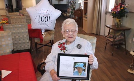 Joyce Van Dam credits being active as the secret for reaching the age of 100