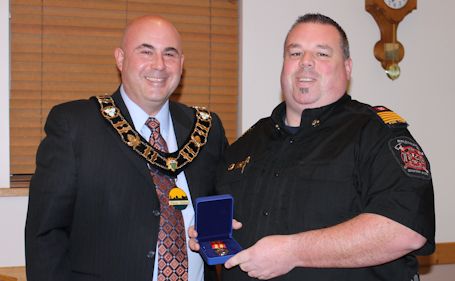 Ripley-Huron fire chief receives exemplary service medal