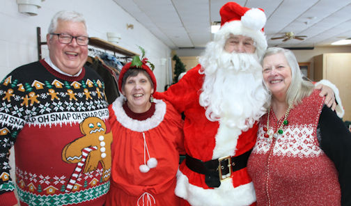 ​Ripley Horticultural Society enjoys visit with Santa and Mrs. Claus at annual Christmas Luncheon