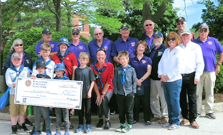​Kincardine Lions donate to local Cubs and Scouts