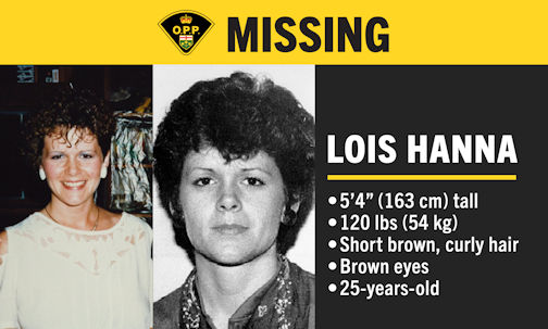​OPP continue to investigate disappearance of Lois Hanna 37 years ago