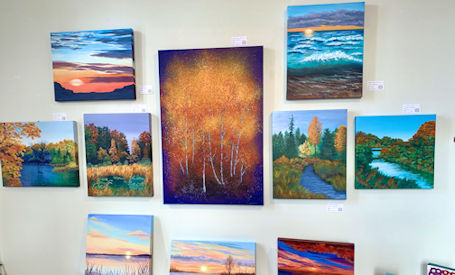 October guest artist showcases vibrant acrylic paintings at Victoria Park Gallery