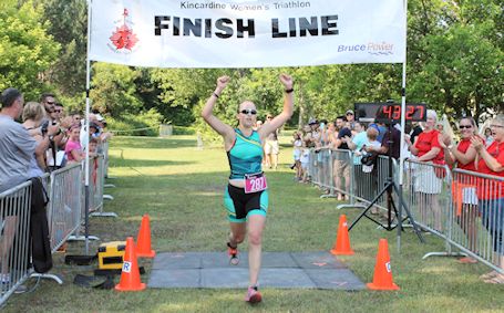 Oakville woman wins the 2015 Kincardine Women's Triathlon