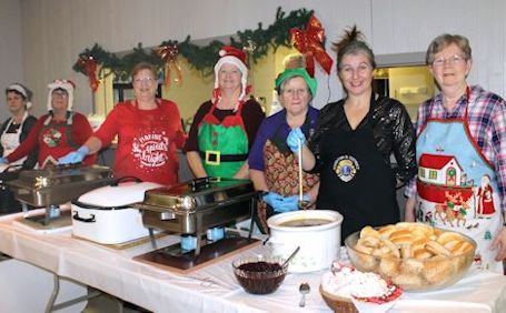 Tiverton Lions serve about 200 at annual Seniors Christmas Dinner