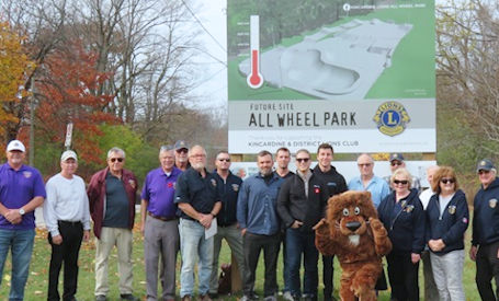Kincardine Lions recognize donations to All-Wheel Park