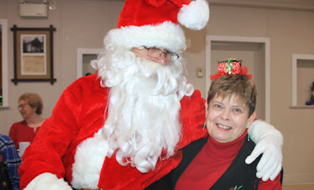 ​Santa Claus greets members of Ripley Horticultural Society at Christmas Luncheon