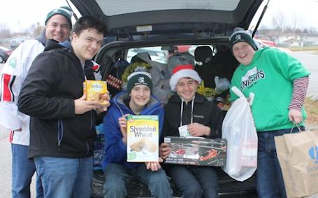Great turn-out for KDSS Christmas Knights food and toy drive