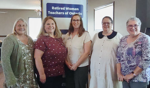 South Bruce Retired Women Teachers enjoy Farewell to the Bell brunch