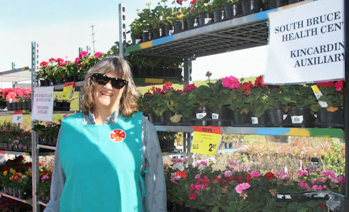 Great community support for Kincardine Hospital Auxiliary Geranium Sale