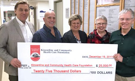 PWU donates $25,000 to Kincardine hospital foundation