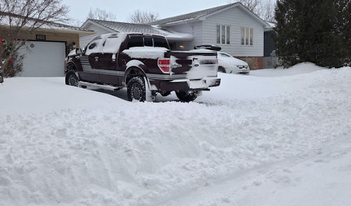 ​Kincardine residents ring in 2026 by digging out from under heavy snowfall