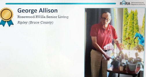 ​Rosewood RVilla’s George Allison named finalist for Resident Champion Award