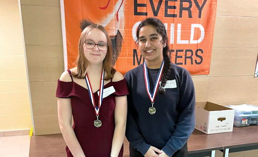 Two KDSS secondary students advance to provincial French public speaking competition