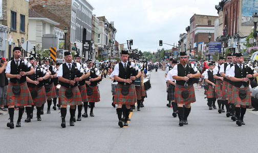 Hundreds fill downtown Kincardine for hottest Scottish Festival on record