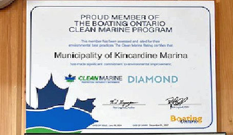​Kincardine Marina awarded diamond rating