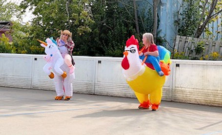​Players add some costume fun to the game of Pickleball in Kincardine
