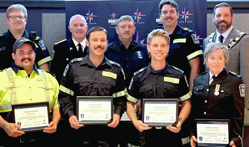 Bruce County paramedics recognized with Ontario Regional Base Hospital Program awards