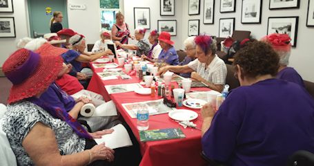 Red Hat Ladies enjoy painting party at Scougall Gallery in Kincardine
