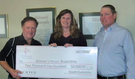 The Kincardine Record | Women's House receives $2,500 from Trillium ...