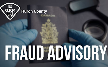 Huron County OPP warning local banks about fake passports