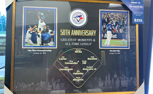 "Toronto Blue Jays 50th Anniversary Line-up" is next print in Kincardine Hospital Auxiliary fund-raiser