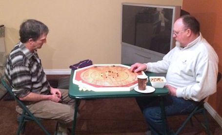 Battle of the Farrells at annual Millarton Family Day Crokinole Tournament