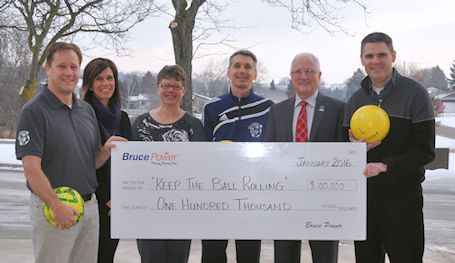 Bruce Power donates $100,000 to Walkerton soccer complex