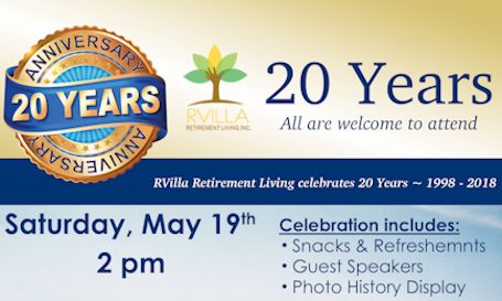 RVilla in Ripley celebrating 20th anniversary this weekend