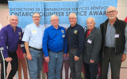 Kincardine Lions members receive Ontario Volunteer Service Awards