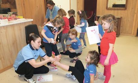 Kincardine Guiding units enjoy Valentine's Day parties