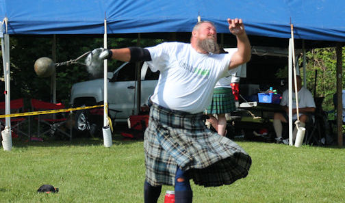 ​Athletes endure the heat to compete at Kincardine Scottish Festival and Highland Games