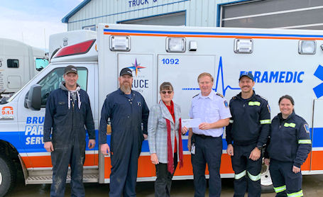 Donation supports paramedic services in Bruce County