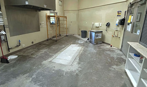 Kitchen renovation under way at Bluewater Outdoor Education Centre