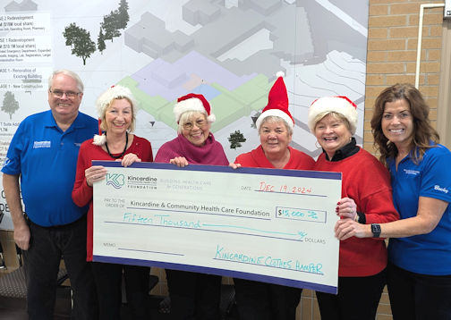 Kincardine hospital foundation receives several donations at Christmas
