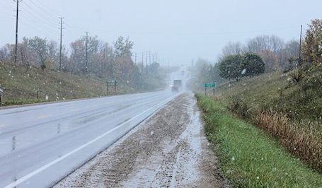 Kincardine area gets first taste of winter Thursday morning