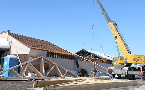 Kincardine bowling alley being rebuilt, following fire last fall