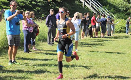 Sophie Hotchkiss wins the 17th annual Kincardine Women's Triathlon
