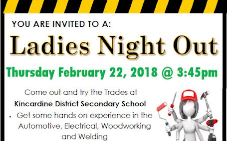 Ladies invited to try the trades at KDSS