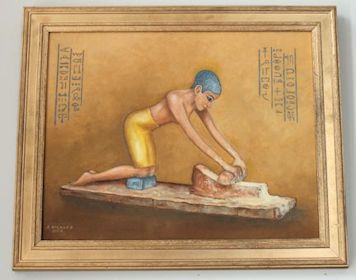 Egyptian oil paintings featured in guest gallery at Victoria Park Gallery