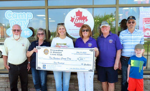 Kincardine Lions support Tim Hortons Camp Day