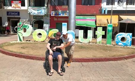 Accessibility Man: Testing the waters during a vacation in Mexico
