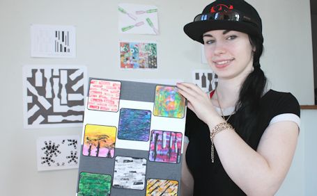 KDSS graduate Lindsay Glover has her work on display in Victoria Park Gallery